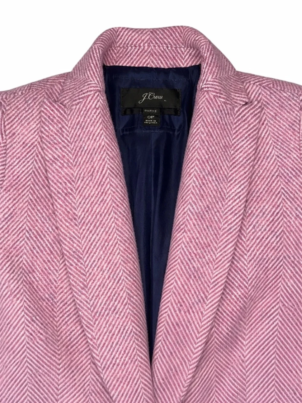 J. Crew Vintage Wool Dusty Pink Tailored Single-Button Blazer Workwear Size 0P